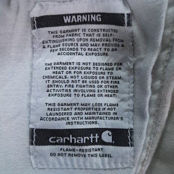 Carhartt FR Flame Resistant Carpenter Jean Men 42x32, Tag 42x34 FRB13 DNM Work - Picture 15 of 16